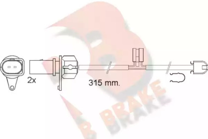 Контакт R BRAKE 610569RB